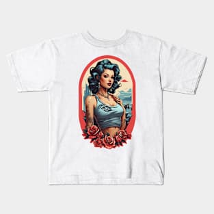 Pin Up Classic Art Kids T-Shirt